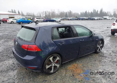 2016 Volkswagen Golf Gti Se W/Performance Package 4-Door из США, поврежденный, VIN 3VW547AU3GM035592